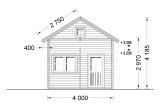Domek letniskowy drewniany AVIGNON (44 mm), 20 m² - z antresolą 16 m² specification 3