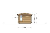 Domek ogrodowy drewniany POOLHOUSE (44 mm), 4x3 m, 12 m² specification 5