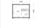 Domek letniskowy drewniany SARA (34 mm + elewacja) z antresolą, 20 m² specification 2