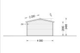 Domek ogrodowy drewniany SHANON (34 mm), 4 x 5,75 m, 16 m² - z tarasem 7 m² specification 4