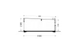 Dom drewniany letniskowy CARLA (44 mm + elewacja), 66 m² specification 6