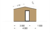 Domek ogrodowy drewniany TINA (34 mm + elewacja), 7x4 m, 28 m² specification 5