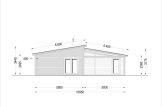 Dom drewniany letniskowy BERTA F (44+44 mm), 72 m² - z tarasem 18 m² i z garażem 20 m² specification 5