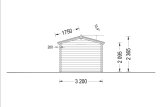 Garaż drewniany CLASSIC (44 mm), 3,2x5,2 m, 16 m² specification 4