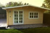 Domek ogrodowy drewniany WISSOUS (44+44 mm, z izolacją), 5x5 m, 25 m² customer 2