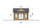 Domek ogrodowy drewniany CLOCKHOUSE (34 mm), 4x3 m, 12 m² specification 2
