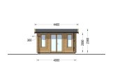 Domek ogrodowy drewniany POOLHOUSE (34 mm), 4x3 m, 11 m² specification 2