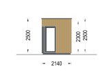 Domek ogrodowy drewniany PREMIUM (34 mm + elewacja), 3x2 m, 6 m² specification 3