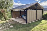 Wiata garażowa drewniana na 2 samochody LUNA DUO ze ścianą boczną, 6x6 m customer 3
