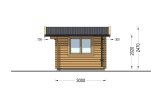 Domek ogrodowy drewniany DREUX (34 mm), 4x3 m, 12 m² specification 5