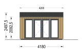 Domek ogrodowy drewniany EMMY (34 mm + elewacja), 4x3 m, 12 m² specification 2