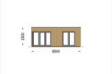 Domek letniskowy drewniany PREMIUM (34 mm + elewacja), 6,5 x 4,5 m, 30 m² specification 2