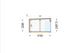 Domek letniskowy drewniany PREMIUM (34 mm + elewacja, z izolacją), 7,5 x 4 m, 30 m² specification 6