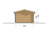 Garaż drewniany CLASSIC (34 mm), 3,6x5,4 m, 20 m² specification 4