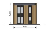 Dom drewniany letniskowy KAYA 4 (44 mm + elewacja, z izolacją), 64 m² specification 5