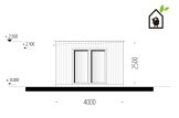 Domek ogrodowy drewniany PREMIUM (paneli SIP), 7x4 m, 28 m² specification 3