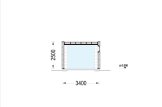 Garaż drewniany SILVIA F (34 mm + elewacja), 3,4x5,4 m, 20 m² specification 6
