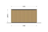 Domek ogrodowy drewniany PREMIUM (44 mm + elewacja, z izolacją PLUS), 5x3 m, 15 m² specification 4