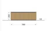 Garaż drewniany dwustanowiskowy SILVIA DUO F PLUS z pomieszczeniem gospodarczym (34 mm + elewacja), 8x6 m, 48 m² specification 4