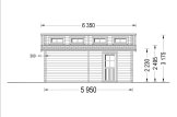Garaż drewniany TWIN (44 mm), 4x6 m, 24 m² specification 3