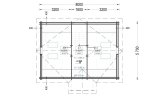 Dom drewniany całoroczny EMMA (44+44 mm, z izolacją), 70 m² specification 2