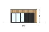 Domek ogrodowy drewniany PREMIUM (34 mm + elewacja), 5x3 m, 13 m² specification 2