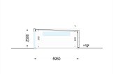 Garaż drewniany dwustanowiskowy SILVIA DUO F (34 mm + elewacja), 6x6 m, 36 m² specification 6