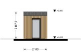 Domek ogrodowy drewniany TONIA (34 mm + elewacja, z izolacją), 2x2 m, 4 m² specification 5