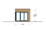 Domek ogrodowy drewniany INES (34 mm + elewacja, z izolacją), 6x3 m, 18 m² specification 5