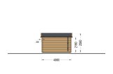 Garaż drewniany MODERN (34 mm), 4x6 m, 21 m² specification 4