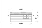 Garaż drewniany CLASSIC (44 mm), 6x6 m, 36 m² specification 5
