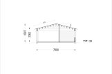 Dom drewniany letniskowy JULIA (44+44 mm), 103 m² specification 6