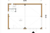 Domek letniskowy całoroczny MARINA Modern (44 mm + elewacja, z izolacją PLUS), 8x6 m, 48 m² specification 1