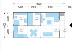 Domek letniskowy drewniany BRETA (44 mm), 4x8 m, 32 m² specification 1