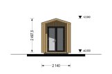Domek ogrodowy drewniany PIA (34 mm + elewacja, z izolacją), 2x2 m, 4 m² specification 2
