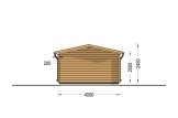 Domek ogrodowy drewniany RENNES (34 mm), 4x3 m 12 m² specification 4
