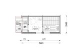 Sauna ogrodowa zewnętrzna SERENE (34 mm + elewacja), 5.3x2.5 m, 5 m² specification 1