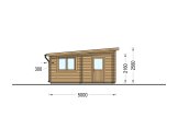 Garaż drewniany dwustanowiskowy MODERN (44 mm), 6x5 m, 30 m² specification 3