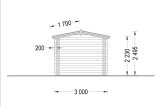 Domek ogrodowy drewniany STRONGHOLD (44 mm), 3x6 m, 18 m² specification 5