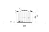 Garaż drewniany CLASSIC (34 mm), 3,2x5,2 m, 16 m² specification 6