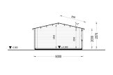 Domek ogrodowy drewniany DREUX (34 mm), 5x4 m, 18 m² specification 6