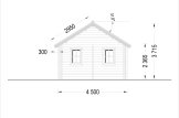Domek letniskowy całoroczny SCOOT (44+44 mm, z izolacją PLUS), 4,5 x 6 m, 27 m² - z antresolą 9 m² specification 6