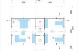 Dom drewniany letniskowy VERA (66 mm), 132 m² - z tarasem 13,5 m² specification 2