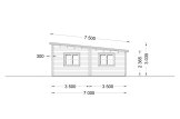 Dom drewniany letniskowy UZES F (44 mm), 70 m² specification 3