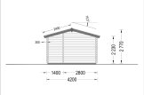 Domek letniskowy całoroczny MAX (44+44 mm, z izolacją PLUS), 32 m² specification 3