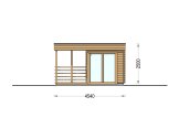 Sauna ogrodowa zewnętrzna FREJA (44 mm), 4.5x2.5 m, 4.85 m² specification 2