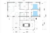 Dom drewniany całoroczny BERTA F (44+44 mm, z izolacją), 72 m² - z tarasem 18 m² i z garażem 20 m² specification 1