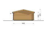 Domek ogrodowy drewniany DREUX (44 mm), 5x4 m, 20 m² specification 4