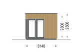 Domek ogrodowy drewniany PREMIUM (34 mm + elewacja), 3x3 m, 9 m² specification 3