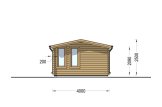 Domek ogrodowy drewniany DEVON (34 mm), 6x4 m, 24 m² specification 5